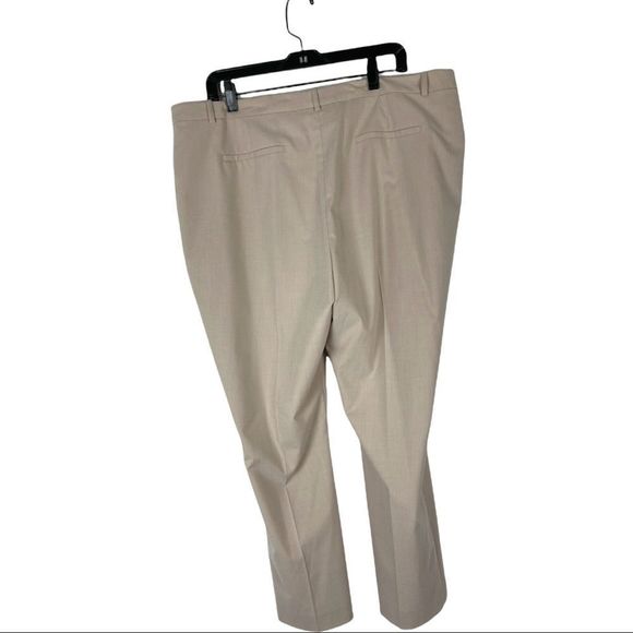 Alex Marie Tan Dress Slacks with Flat Front and Tapered Leg - Picture 3 of 4